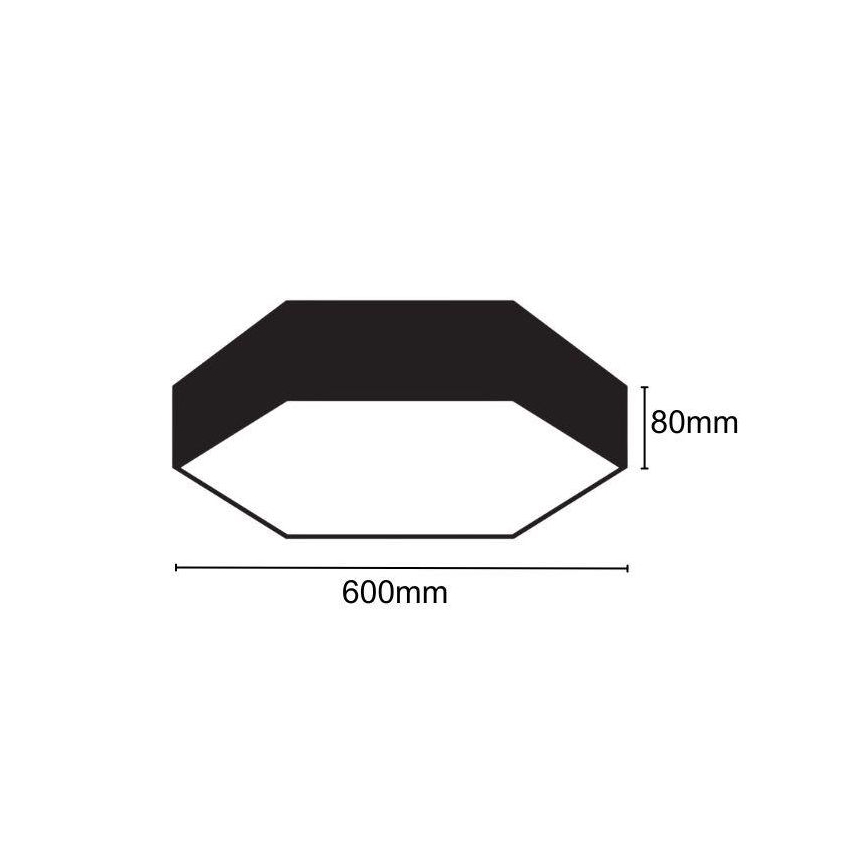 LED stropno svetlo LED/40W/230V 4000K prečnik 60 cm