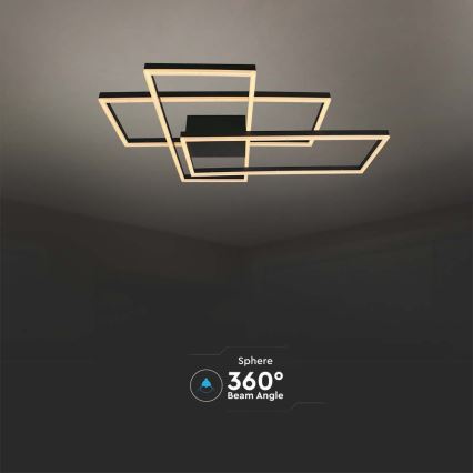 LED Stropno svetlo LED/47W/230V 3000K crno