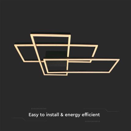 LED Stropno svetlo LED/47W/230V 3000K crno