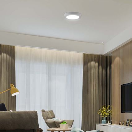 LED stropno svetlo LED/6W/230V 3000K prečnik 12 cm belo