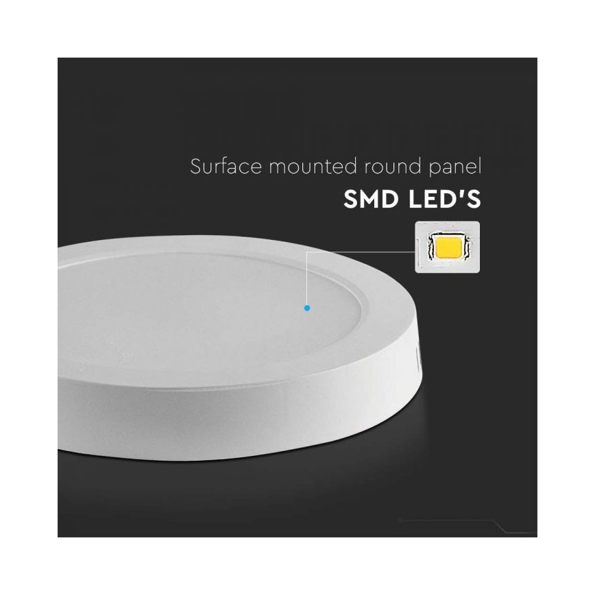 LED stropno svetlo LED/6W/230V 6500K Ø 12 cm belo
