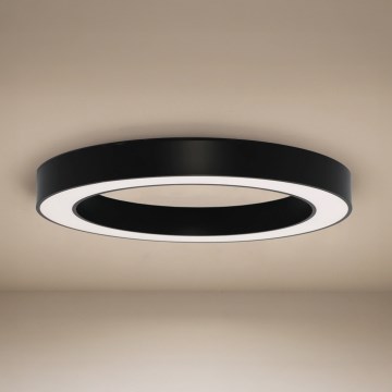 LED stropno svetlo LED/80W/230V 3000/4000/6500K prečnik 80 cm crno