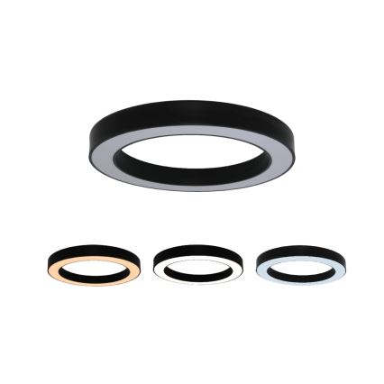 LED stropno svetlo LED/80W/230V 3000/4000/6500K prečnik 80 cm crno