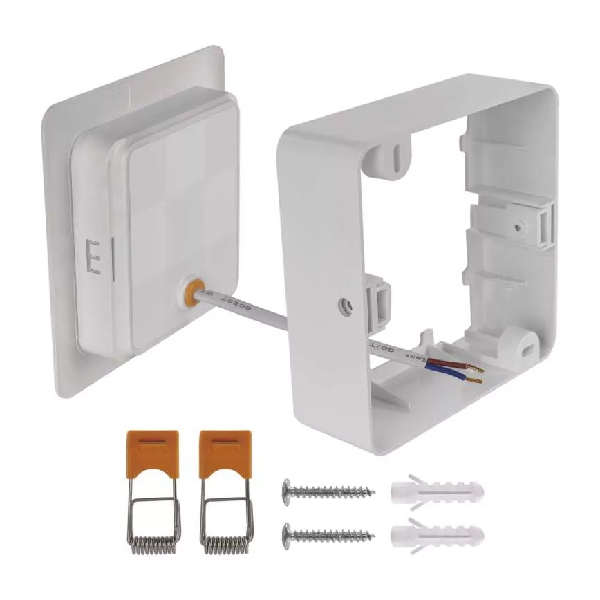 LED stropno svetlo LED/9W/230V 12x12 cm bela