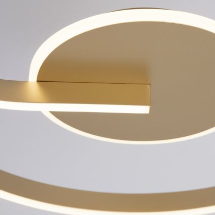 LED stropno svetlo LORENZO LED/22W/230V, prečnik 50 cm, zlatno
