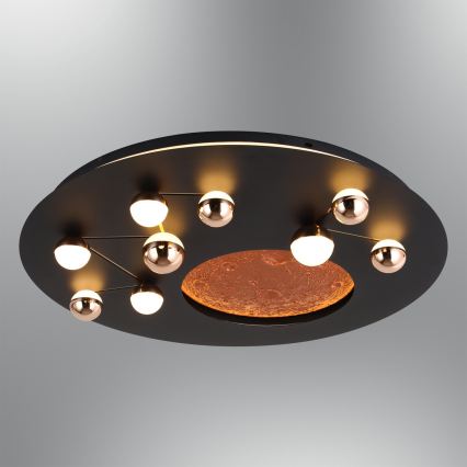 LED stropno svetlo MARS LED/58W/230V 3000K crno