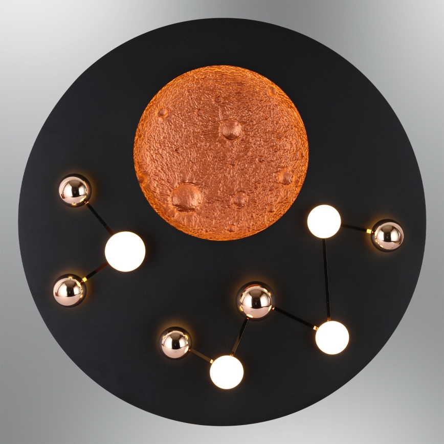 LED stropno svetlo MARS LED/58W/230V 3000K crno