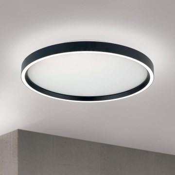 LED stropno svetlo MASCA, prigušiva, LED/36W/230V 2700/3350/4000K Ø 40 cm crno