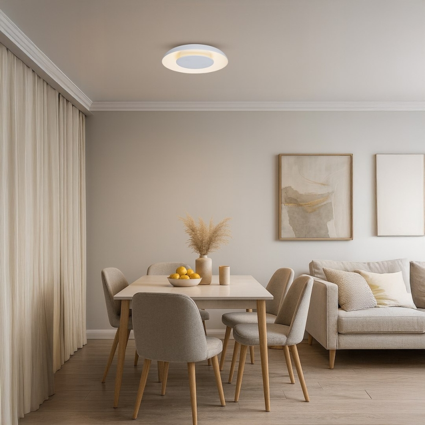 LED stropno svetlo PIATTINO LED/30W/230V 3000/4000/6000K prečnika 40 cm, belo