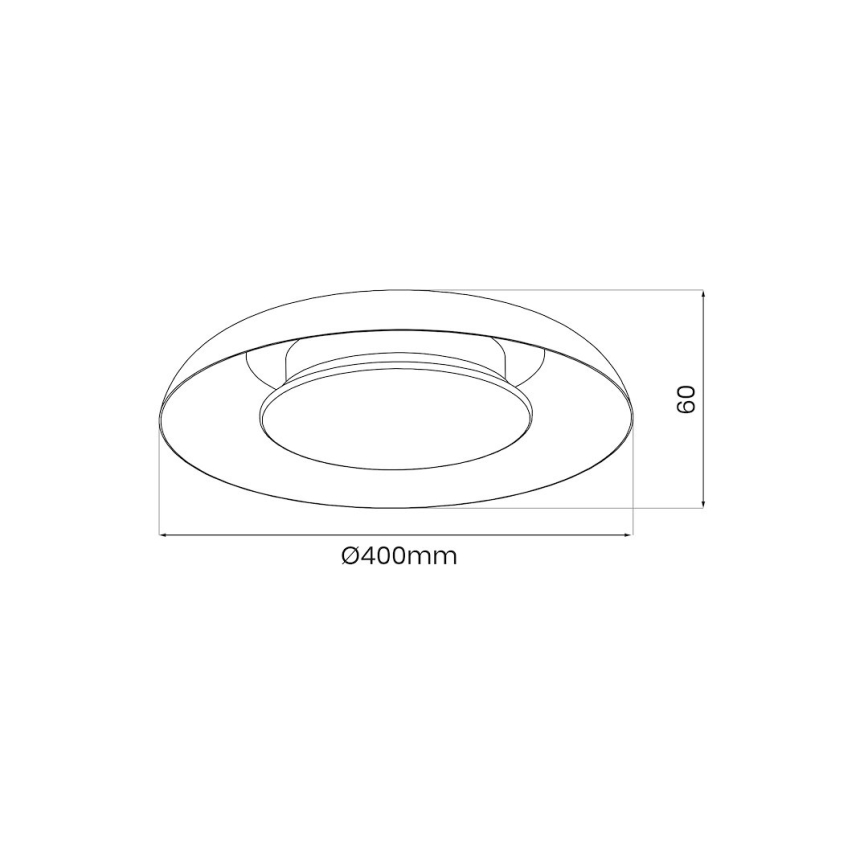 LED stropno svetlo PIATTINO LED/30W/230V 3000/4000/6000K prečnika 40 cm, belo