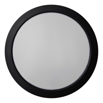LED stropno svetlo ROUND LED/24W/230V 4000K prečnika 28,8 cm crna