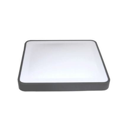 LED stropna svetiljka sa senzorom pokreta i sumraka WILTON LED/24W/230V 4000K 33x33 cm antracit