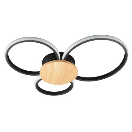 LED stropno svetlo SABINA LED/38W/230V od kaučukovog drveta