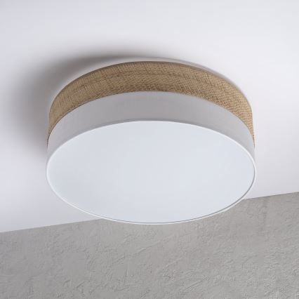 LED plafonsko svetlo SIRJA BOHO LED/36W/230V 4000K prečnik 45 cm bež/bela
