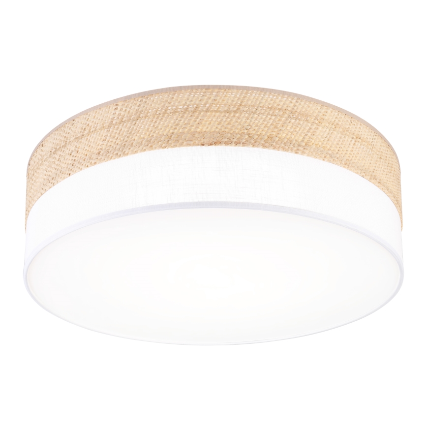 LED plafonsko svetlo SIRJA BOHO LED/36W/230V 4000K prečnik 45 cm bež/bela