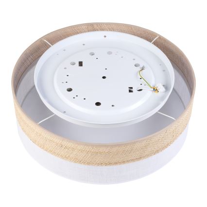 LED plafonsko svetlo SIRJA BOHO LED/36W/230V 4000K prečnik 45 cm bež/bela