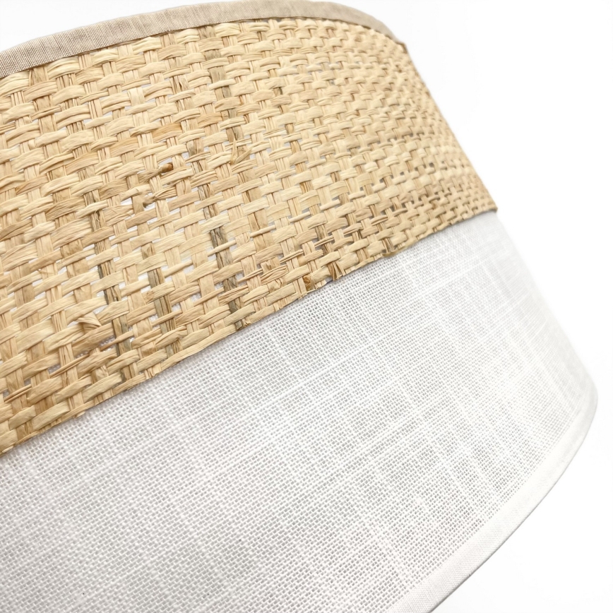 LED plafonsko svetlo SIRJA BOHO LED/36W/230V 4000K prečnik 45 cm bež/bela