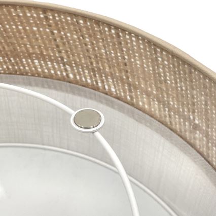 LED plafonsko svetlo SIRJA BOHO LED/36W/230V 4000K prečnik 45 cm bež/bela
