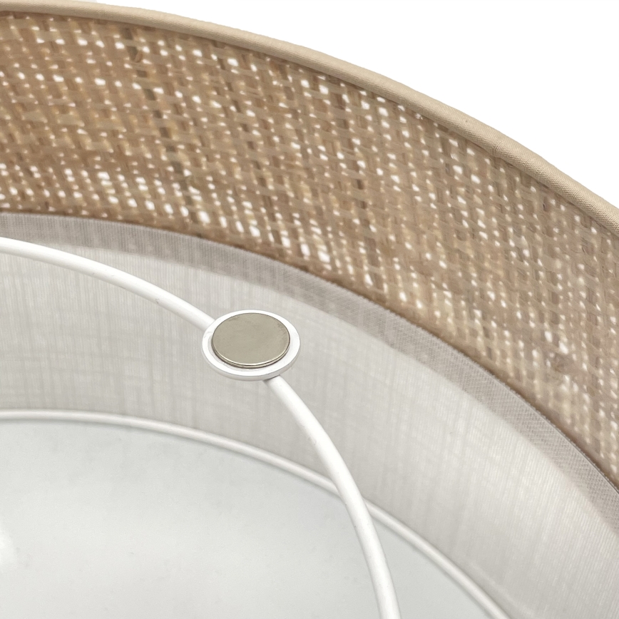LED plafonsko svetlo SIRJA BOHO LED/36W/230V 4000K prečnik 45 cm bež/bela