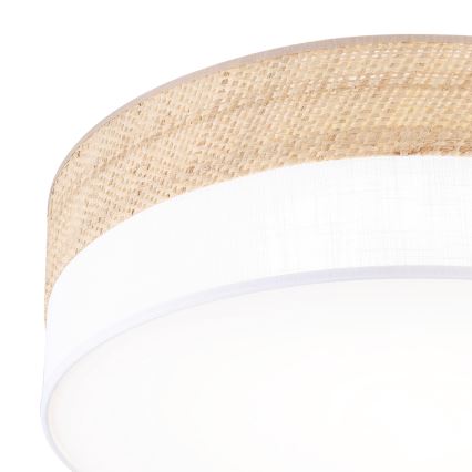LED plafonsko svetlo SIRJA BOHO LED/36W/230V 4000K prečnik 45 cm bež/bela