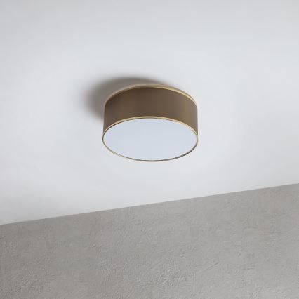 LED stropno svetlo SIRJA LED/20W/230V 4000K Ø 35 cm braon/zlatna