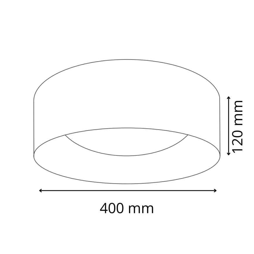 LED stropno svetlo TULUZA LED/24W/230V prečnik 40 cm belo