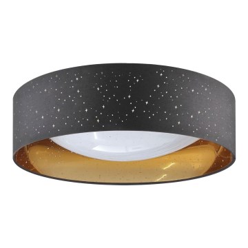 LED stropno svetlo TULUZA LED/24W/230V prečnik 40 cm crno