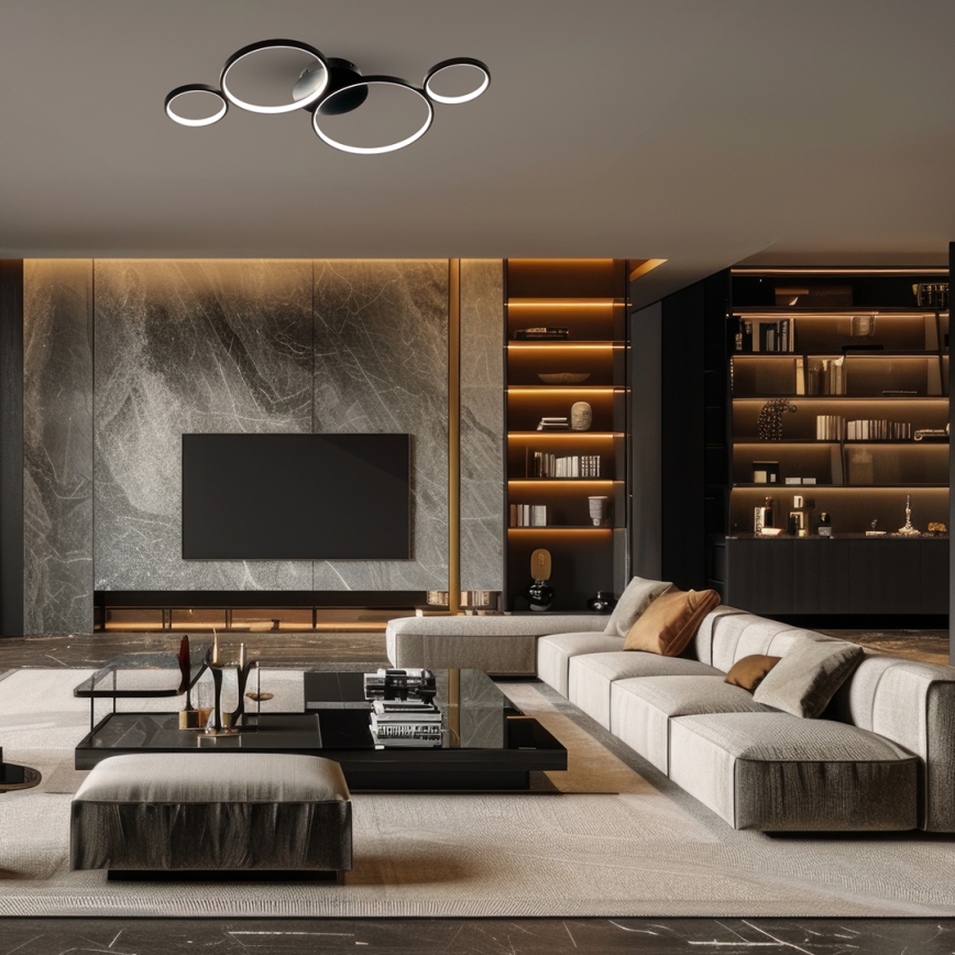 LED stropno svetlo UNIVERSE LED/30W/230V crno