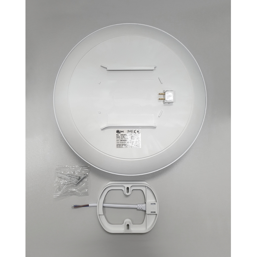 LED stropno svetlo za kupatilo CIRCLE LED/18W/230V 4000K prečnik 30 cm IP44 belo
