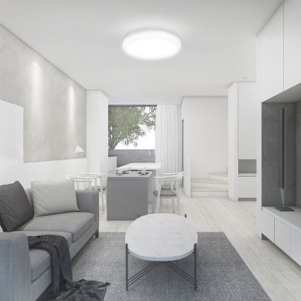 LED kupatilsko plafonsko svetlo LED/18W/230V 4000K IP44 prečnik 22,5 cm belo