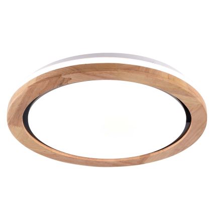 LED drveno plafonsko svetlo za kupatilo LED/24W/230V prečnik 39 cm IP44 hrast