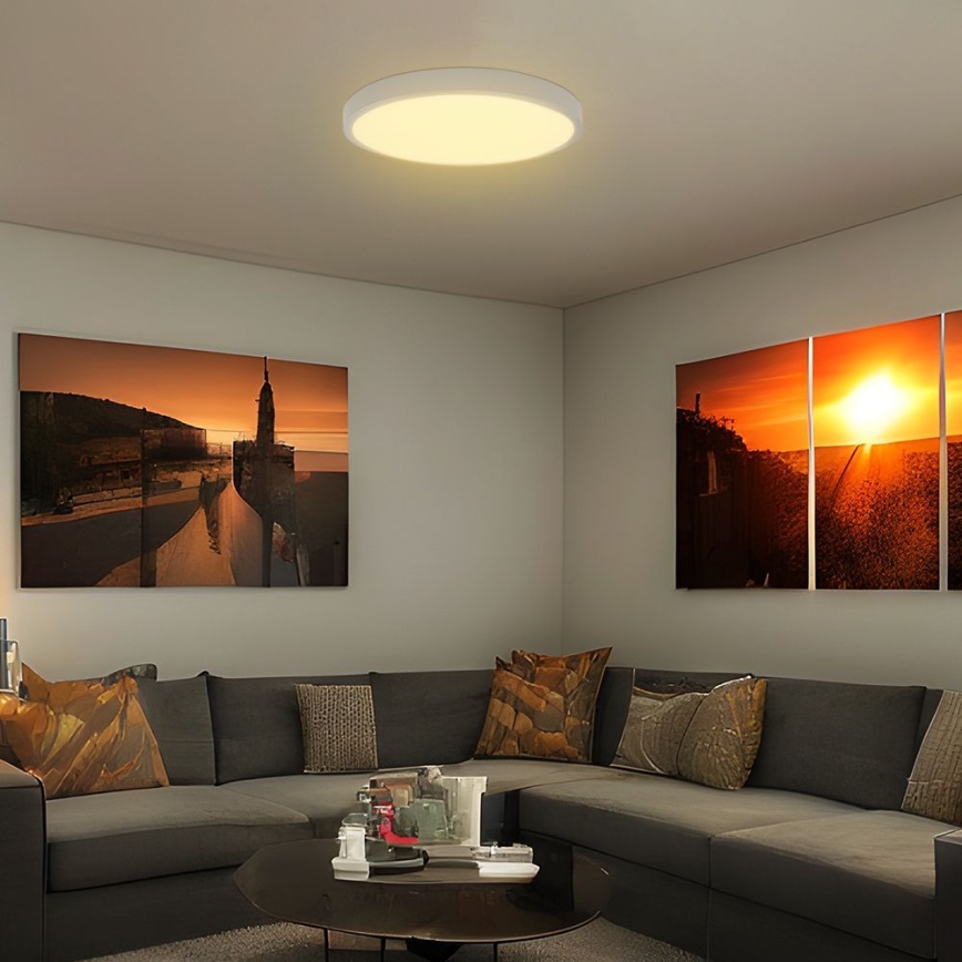 LED plafonsko svetlo za kupatilo sa senzorom SAMSUNG CHIP LED/24W/230V IP44 3000K prečnik 35 cm belo + daljinski upravljač