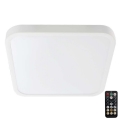 LED stropno svetlo za kupatilo sa senzorom, SAMSUNG čip, 36W, 230V, IP44, 4000K (neutralna bela), 42x42 cm, bela + daljinski upravljač