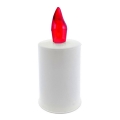 LED sveća LED/2xAA topla bela 10,8 cm bela/crvena