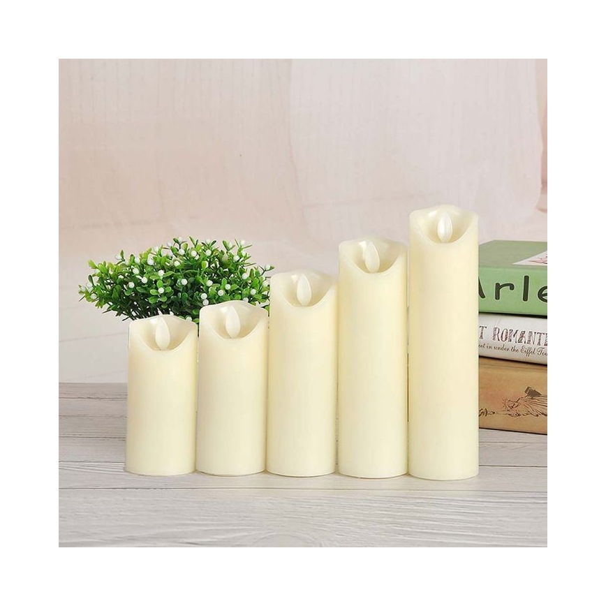 LED sveća LED/2xAA topla bela 11 cm