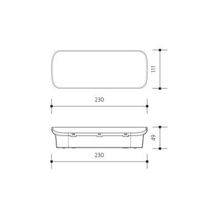LED svetiljka za hitne slučajeve VIRGO EVO LED/1W/230V 6000K IP65