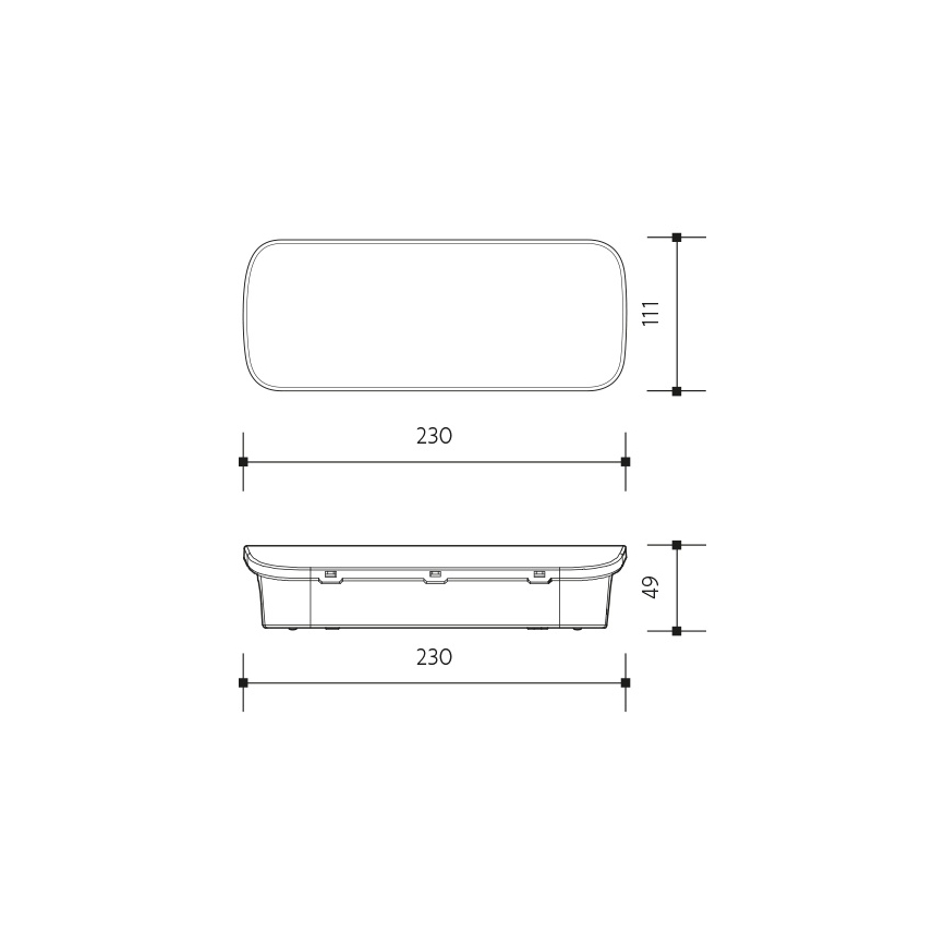 LED svetiljka za hitne slučajeve VIRGO EVO LED/1W/230V 6000K IP65