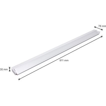 LED svetiljka za montažu ispod elemenata LED/15W/230V bela