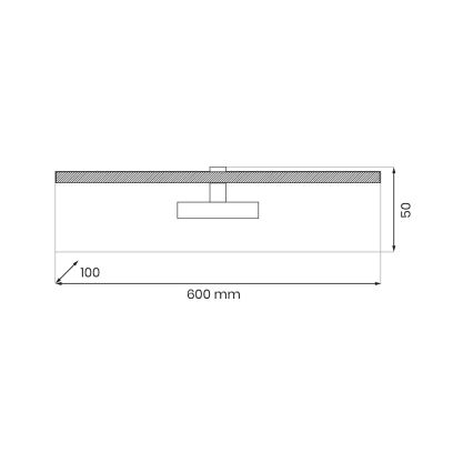 LED svetiljka za slike PRADO LED/11W/230V zlatna