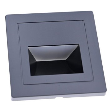 LED svetiljka za stepenište LED/3W/230V 3000K crna