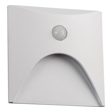 LED svetiljka za stepenište sa senzorom pokreta i sumraka EXIN LED/2,5W/230V 3000K IP65 bela, kvadratna