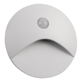 LED svetiljka za stepenište sa senzorom pokreta i sumraka EXIN LED/2,5W/230V 3000K IP65 bela okrugla