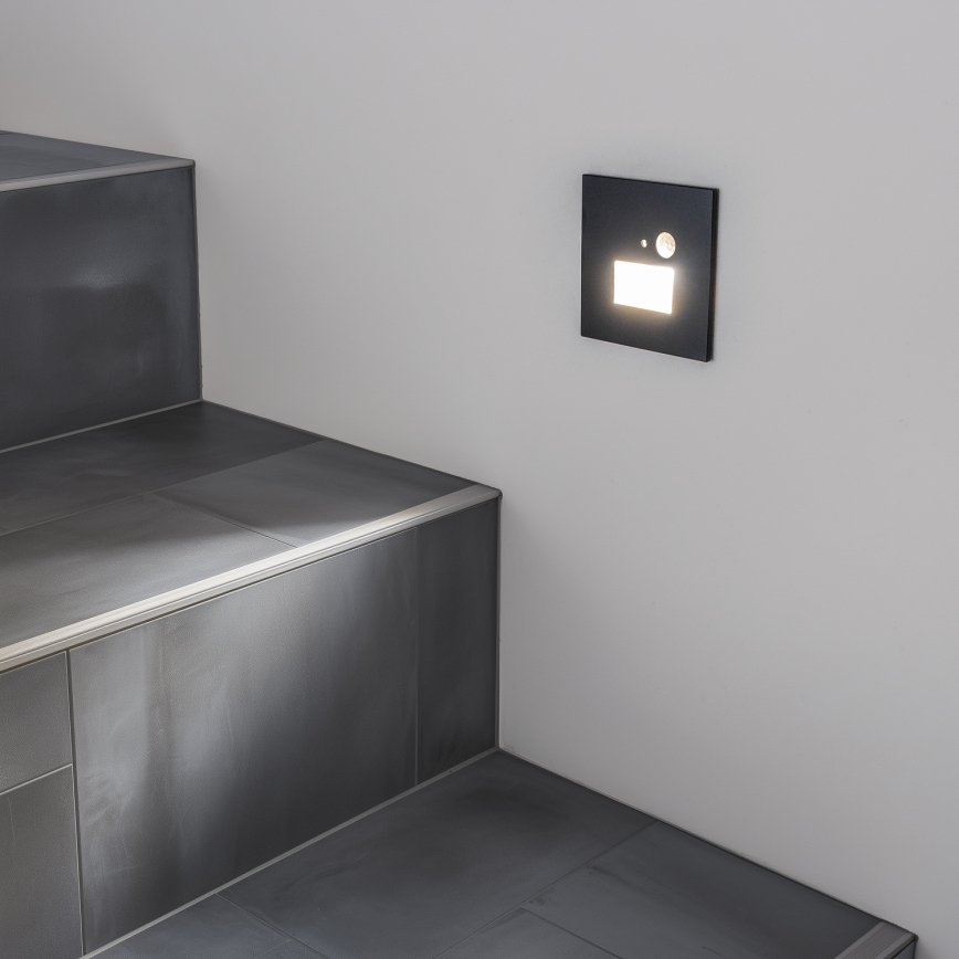 LED svetiljka za stepenište sa senzorom pokreta i sumraka LED/1,5W/230V 3000/4000/6000K antracit
