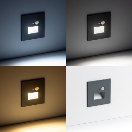 LED svetiljka za stepenište sa senzorom pokreta i sumraka LED/1,5W/230V 3000/4000/6000K antracit