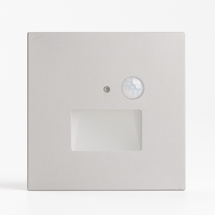 LED svetlo za stepenište sa senzorom pokreta i sumraka LED/1,5W/230V 3000/4000/6000K sivo