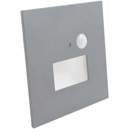 LED svetlo za stepenište sa senzorom pokreta i sumraka LED/1,5W/230V 3000/4000/6000K srebrna