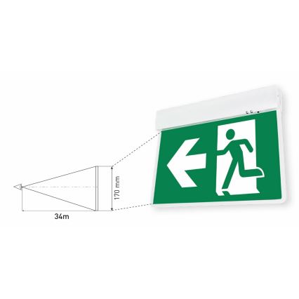 LED svetlo za hitne slučajeve LED/4,5W/230V 6500K