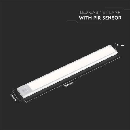 LED svetlo za ispod ormarića sa senzorom LED/1,5W/5V 3000K 1500 mAh