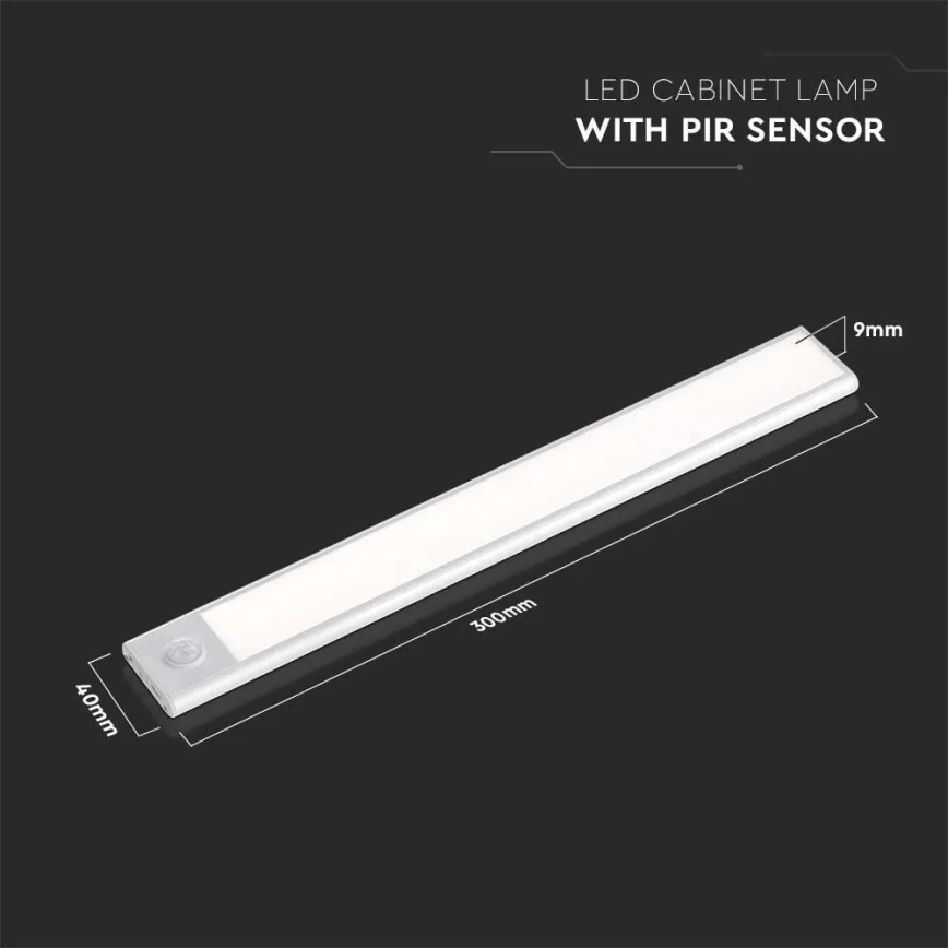 LED svetlo za ispod ormarića sa senzorom LED/1,5W/5V 3000K 1500 mAh