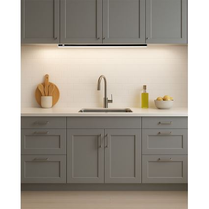 LED svetlo za ispod ormarića TUBE LED/14W/230V 90 cm crna